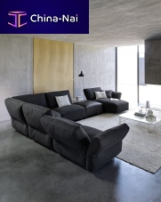 Modular sofa HABcontemporaryfabricleather