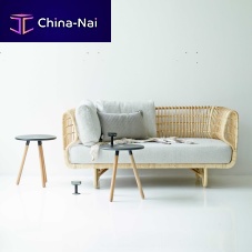 Contemporary sofa NEST : 7522fabricgrayrattan