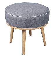 Contemporary pouf POU-OKBGRYfabricoakround