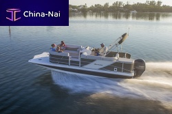 Outboard pontoon boat FD 236F OB12-person max.