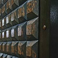 Indoor mosaic tile CUPRUMwallwoodenrectangular