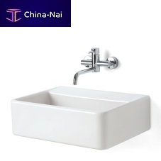 Wall-mounted washbasin 182157sandstonerectangularcontemporary