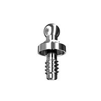 Titanium implant abutment ballstraight