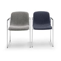 Contemporary chair FRAME IIindoorfabricmetal base