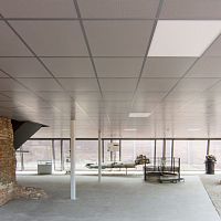 Aluminum suspended ceiling LAY-INgalvanised steelstainless steelpanel