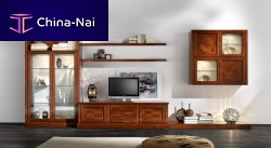 Traditional living room wall unit R07solid woodfor TVcustom