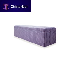 Contemporary upholstered bench 5003fabricwith storage compartmentviolet
