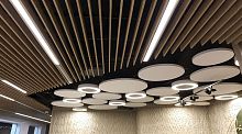 Fabric suspended ceiling CANOPYpanelacousticflame-retardant