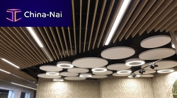 Fabric suspended ceiling CANOPYpanelacousticflame-retardant