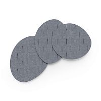 Acoustic wall panel CHIPSPETfabric lookgray