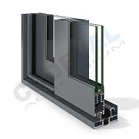Aluminum window CONFORT 90slidingdouble-glazedthermal break