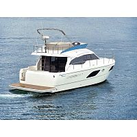 IPS POD express cruiser Spirit 42twin-engineflybridgeIPS