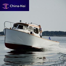 Inboard day fishing boat Le Colibriwheelhousewoodensundeck