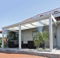 Aluminum conservatory all glass