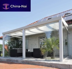 Aluminum conservatory all glass