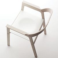 Contemporary chair DIADEindoorleatherash