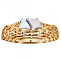 Contemporary bench MELO : J09SF-0002rattan