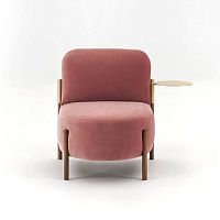 Contemporary fireside chair flagfabrictabletcustomizable color