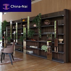 Free-standing bookcase TOCCATAcontemporaryMDFlacquered glass