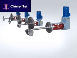 Side-mount mixer turbinecontinuousfor liquids