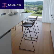 Contemporary bar chair Pressiousindoorbeechpainted metal base