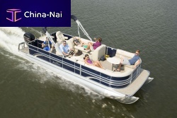 Outboard pontoon boat 8523 Fishsport-fishing12-person max.