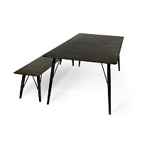Contemporary bench SPRINGFIELDoakwithout backrestwithout armrests