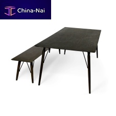 Contemporary bench SPRINGFIELDoakwithout backrestwithout armrests
