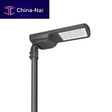 Urban lamp post SAQR contemporarycast aluminumwith tempered glass diffuser