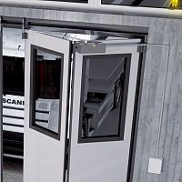 Industrial door automation BIUNOfor folding doors