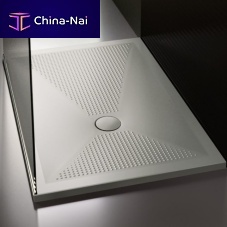 Rectangular shower tray UPraisedabove floorceramic