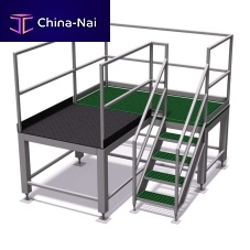 Work platform personnelwith safety railing