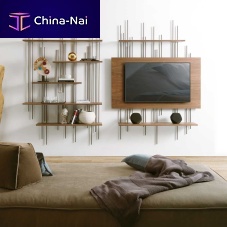 Wall-mounted shelving system Bamboucontemporarymetalwooden