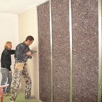 Thermal-acoustic insulation RECYCLETHERM KMOtextilepanelwall