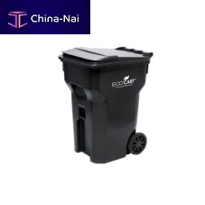 Plastic waste bin ECOCART®crane-liftfor recycling2-wheel