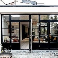 Swing French door wooden