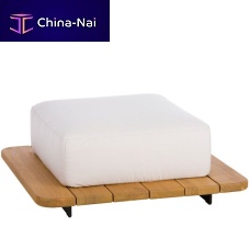Contemporary ottoman PALacrylic fabricteakgarden