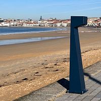 Urban bollard light CAMINO-M®contemporarygalvanised steelthermo-lacquered steel