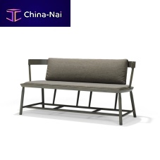 Contemporary bench OISEAUashfabricleather