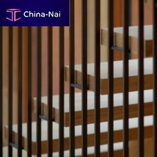 Straight staircase quarter-turnhalf-turnwooden step
