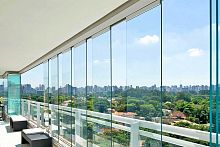 Sliding and stacking patio door foldingdouble-glazedinsulated