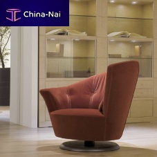 Contemporary armchair ARABELLAfabricleatherwooden