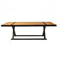 Contemporary table XENOS teakrectangularextending
