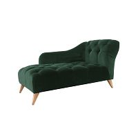Art Deco daybed ABBEYvelvetsolid woodwooden base