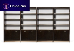 Free-standing bookcase MATIGNONcontemporarywoodenmetal