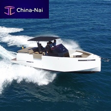 Outboard center console boat D28twin-enginenavigation10-person max.