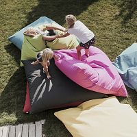 Contemporary bean bag Vago EDO301water-repellent fabricgrayblue