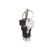 Key lock switch A16-22ZK2single-poleIP40plastic