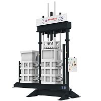 Vertical baling press HTBD80top-loadingfor textileshigh-capacity