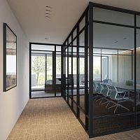 Interior door IDAaluminiumsteelswing